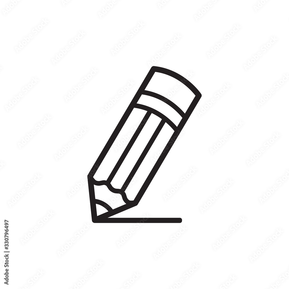 pencil icon vector logo template in trendy flat style, writing icon pencil icon vector logo template in trendy flat style, writing icon