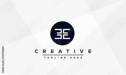 Modern unique creative letter E logo design, Minimalist E initial based vector icon.