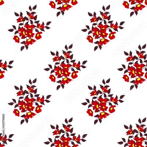 Seamless floral pattern. Background in small flowers for textiles  fabrics  cotton fabric  covers  wallpaper  print  gift wrapping  postcard  scrapbooking.