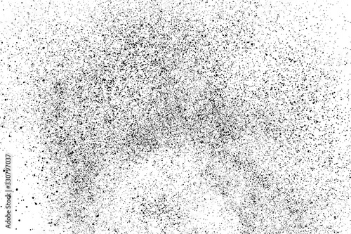 Dark noise granules.Black grainy texture isolated on white background. Dust overlay. Dark noise granules. Digitally generated image. Vector design elements. Illustration, Eps 10.