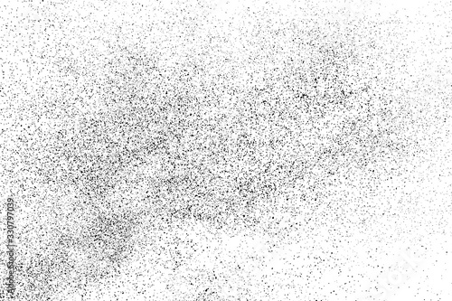 Dark noise granules.Black grainy texture isolated on white background. Dust overlay. Dark noise granules. Digitally generated image. Vector design elements. Illustration, Eps 10.