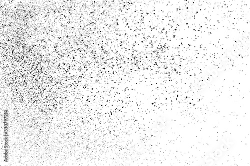 Dark noise granules.Black grainy texture isolated on white background. Dust overlay. Dark noise granules. Digitally generated image. Vector design elements. Illustration, Eps 10.