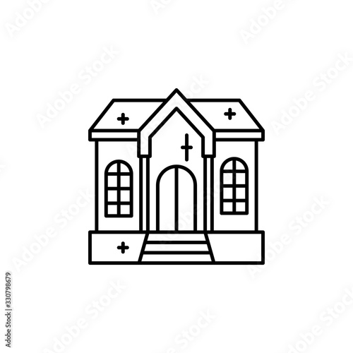 Expensive house icon. Simple line, outline vector elements of luxury life for ui and ux, website or mobile application