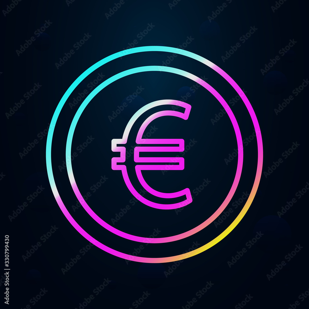 euro coin in nolan style icon. Simple thin line, outline vector of finance and chart icons for ui and ux, website or mobile application euro coin in nolan style icon. Simple thin line, outline vector of finance and chart icons for ui and ux, website or mobile application