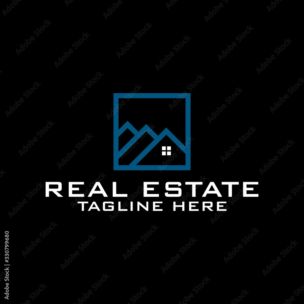 Fototapeta premium Love home logo template