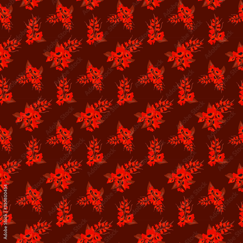 Seamless floral pattern. Background in small flowers for textiles, fabrics, cotton fabric, covers, wallpaper, print, gift wrapping, postcard, scrapbooking. Seamless floral pattern. Background in small flowers for textiles, fabrics, cotton fabric, covers, wallpaper, print, gift wrapping, postcard, scrapbooking.