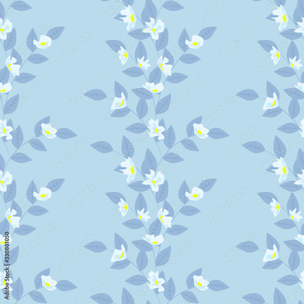 Seamless floral pattern. Background in small flowers for textiles, fabrics, cotton fabric, covers, wallpaper, print, gift wrapping, postcard, scrapbooking. Seamless floral pattern. Background in small flowers for textiles, fabrics, cotton fabric, covers, wallpaper, print, gift wrapping, postcard, scrapbooking.