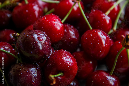 cherry berries close up macro