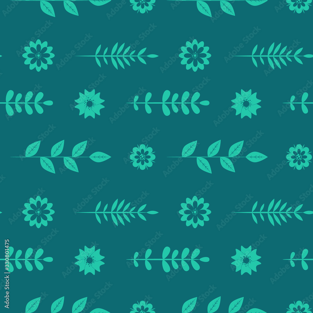 Fototapeta premium Seamless floral pattern. Background in small flowers for textiles, fabrics, cotton fabric, covers, wallpaper, print, gift wrapping, postcard, scrapbooking.