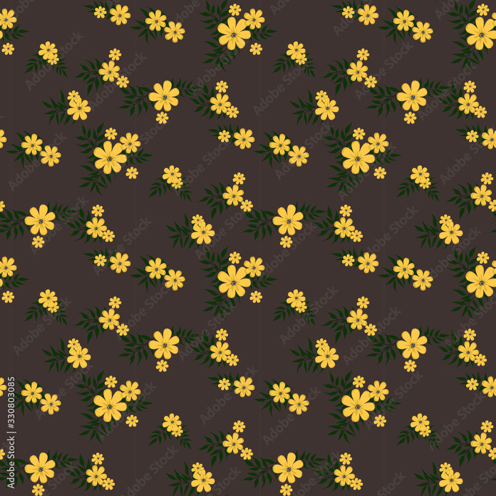 Seamless floral pattern. Background in small flowers for textiles, fabrics, cotton fabric, covers, wallpaper, print, gift wrapping, postcard, scrapbooking. Seamless floral pattern. Background in small flowers for textiles, fabrics, cotton fabric, covers, wallpaper, print, gift wrapping, postcard, scrapbooking.