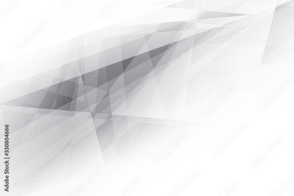 Obraz premium Abstract geometric white and gray color background. Vector, illustration.