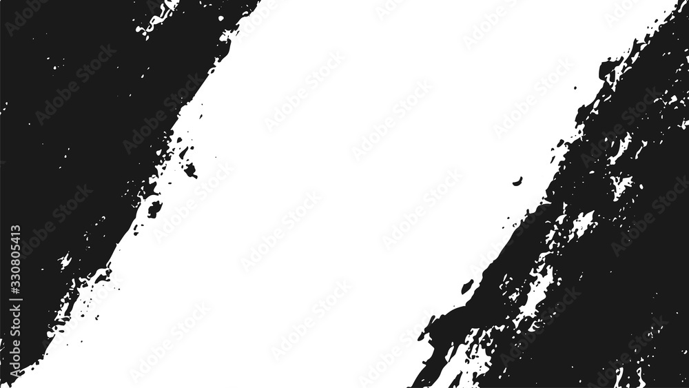 Black and white grunge texture background. Vector illustration
