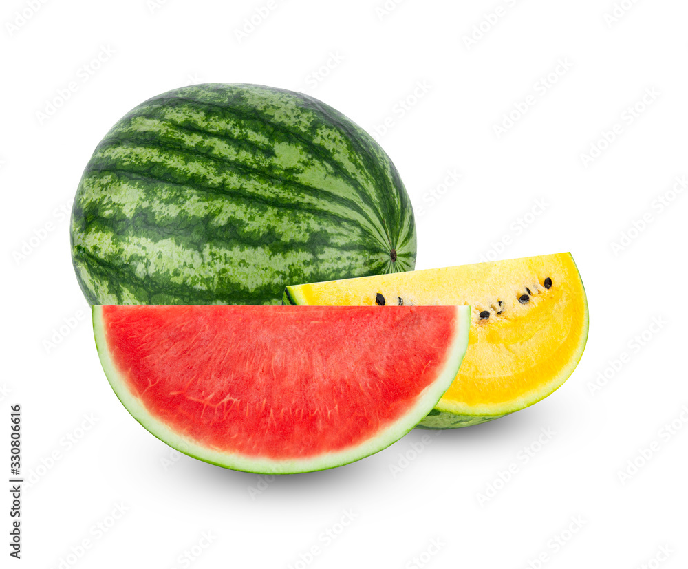Sliced watermelon isolated on white background Sliced watermelon isolated on white background