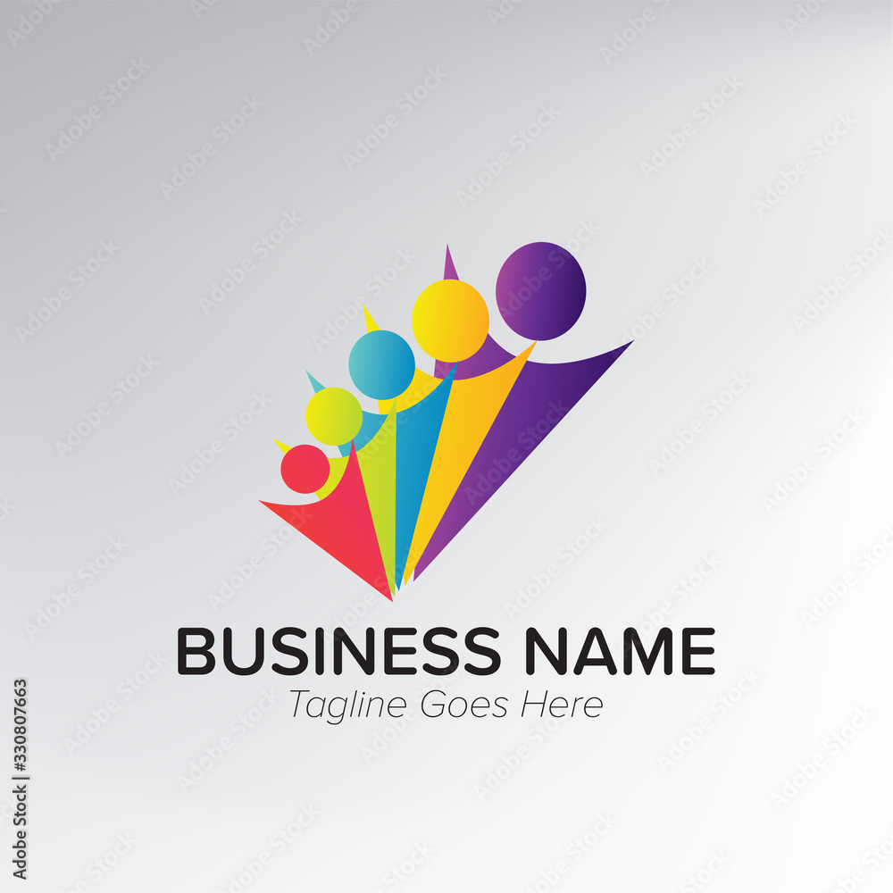 Youth Social Activities Logo Template Youth Social Activities Logo Template