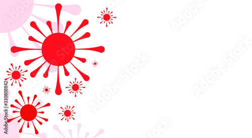 Coronavirus abstract background. Medical Genetics Bacteriological Microorganism.