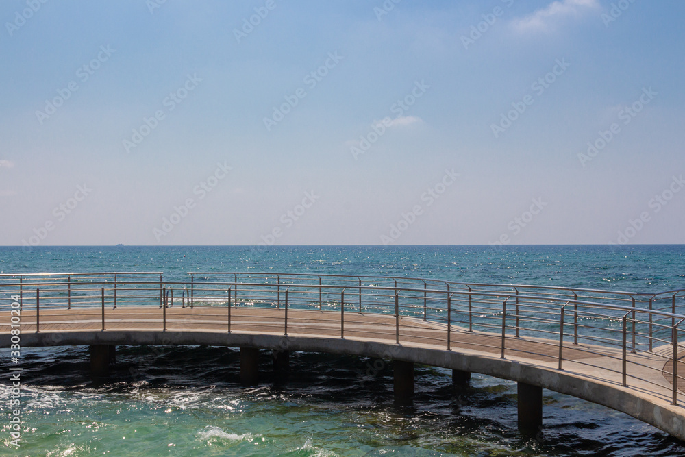Embankment of Mediterranean sea in Ayia Napa.