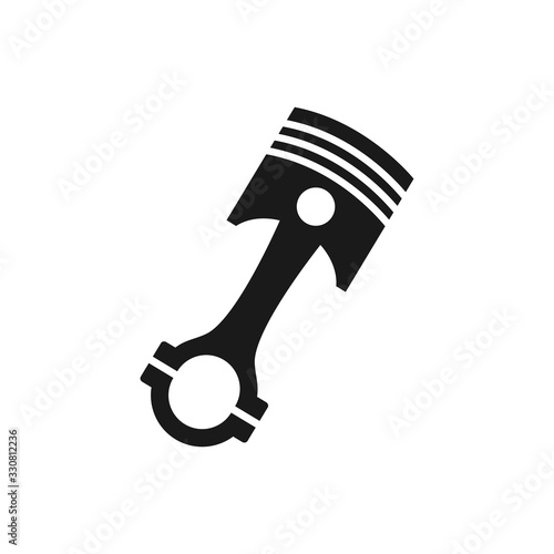 engine piston icon vector logo template