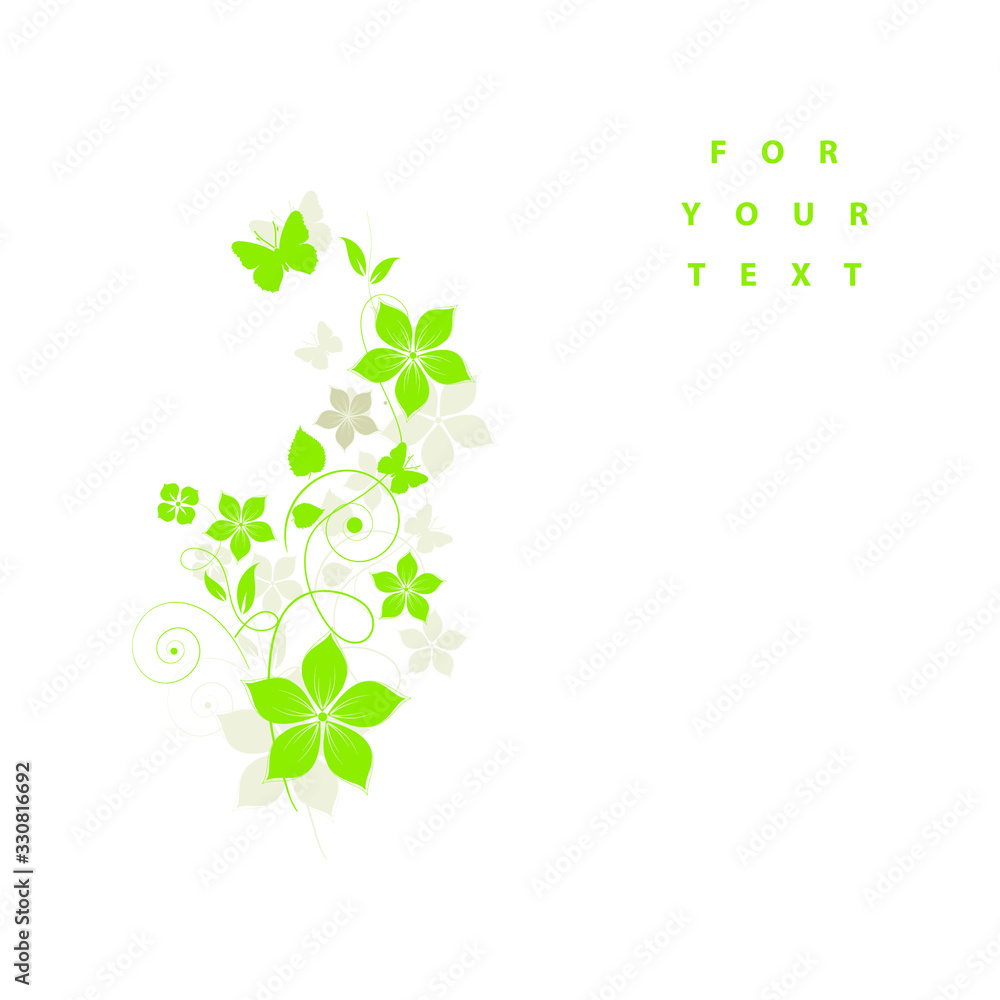 abstract floral background with flowers abstract floral background with flowers