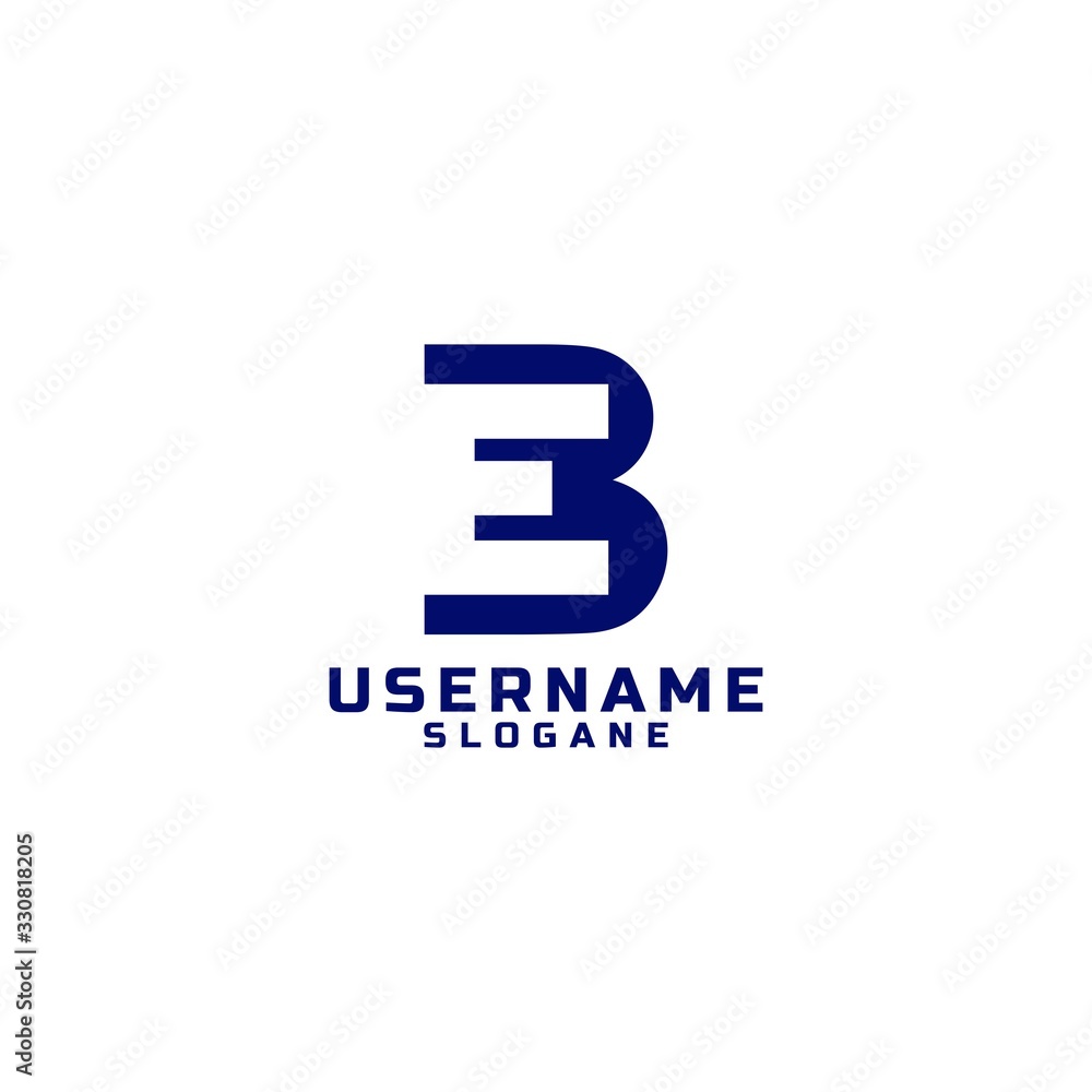 letter b and e logo design concept vector letter b and e logo design concept vector