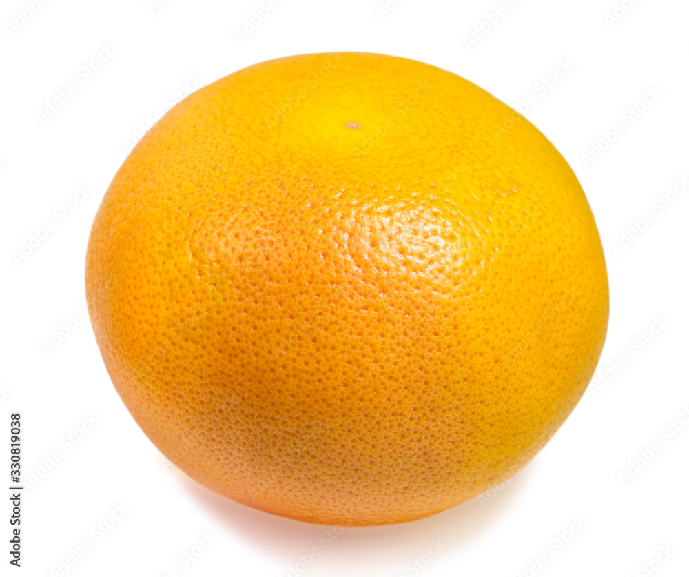 Grapefruit on an isolated white background. Ripe juicy tropical fruit close up Grapefruit on an isolated white background. Ripe juicy tropical fruit close up