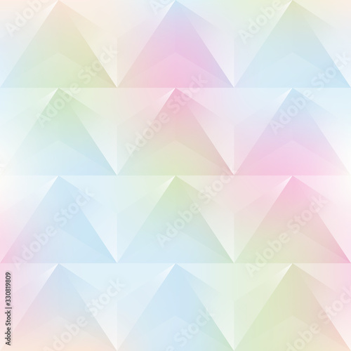 Watercolor triangle seamless pattern