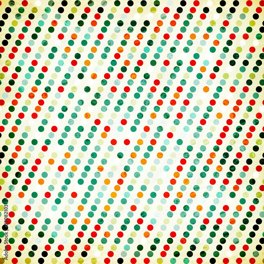Obraz premium vintage circle seamless pattern with wood effect