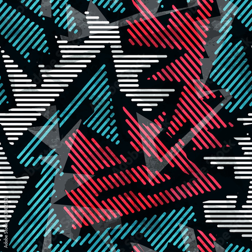 urban geometric seamless pattern