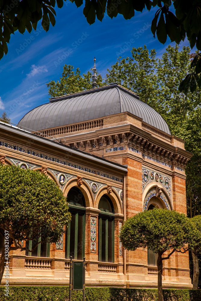 The historical Velzquez Palace an exhibition hall located in Buen Retiro Park in Madrid built in 1883