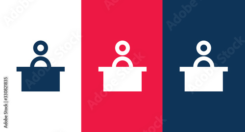 Reception icon for web and mobile