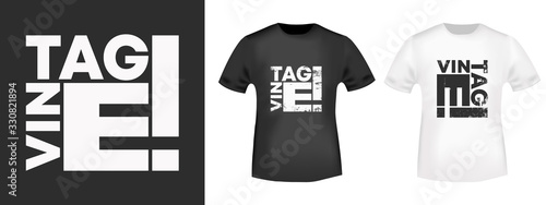 Vintage t-shirt print stamp for tee, t shirts applique, fashion slogan, badge, label clothing, jeans, and casual wear. Vector illustration