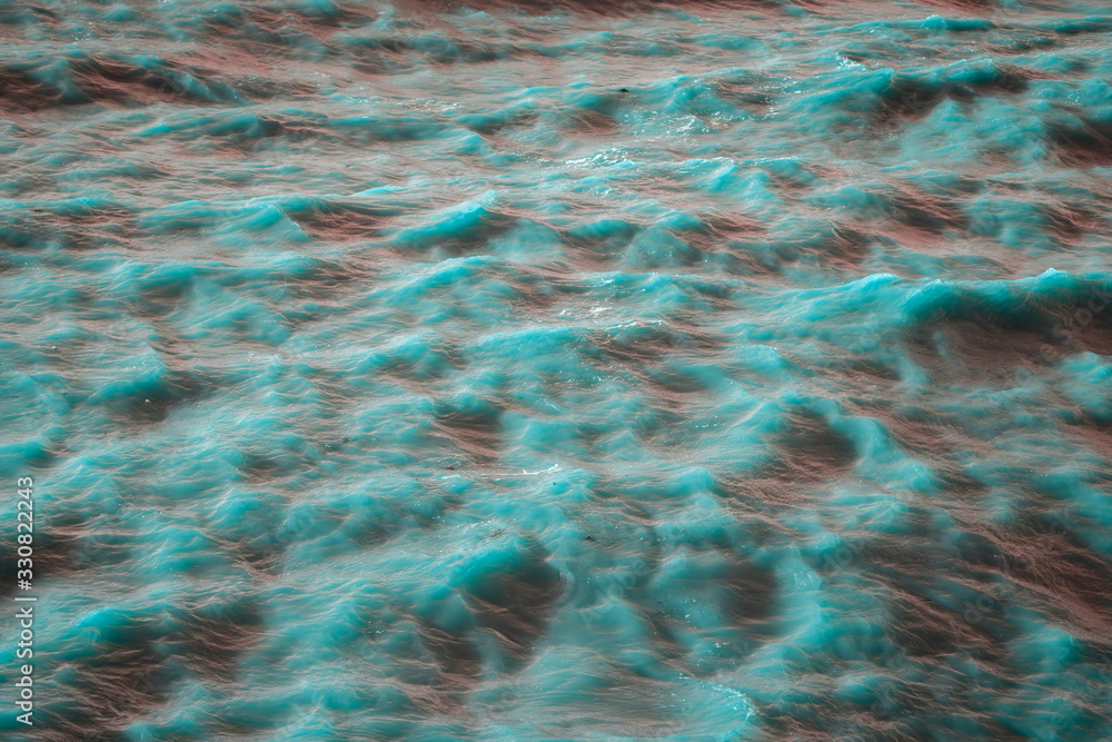 patterned sea water in Margate