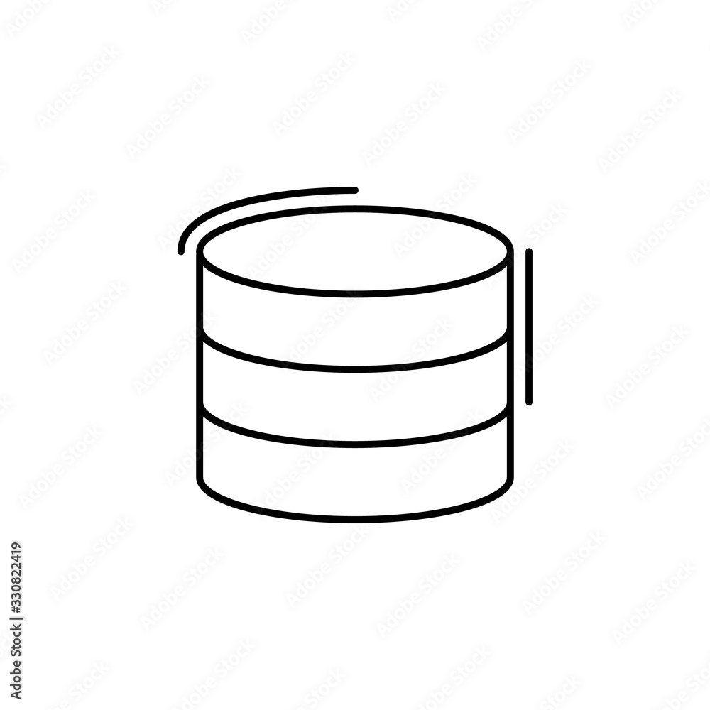 Database, networking icon. Simple line, outline vector elements of storage and cloud icons for ui and ux, website or mobile application Database, networking icon. Simple line, outline vector elements of storage and cloud icons for ui and ux, website or mobile application