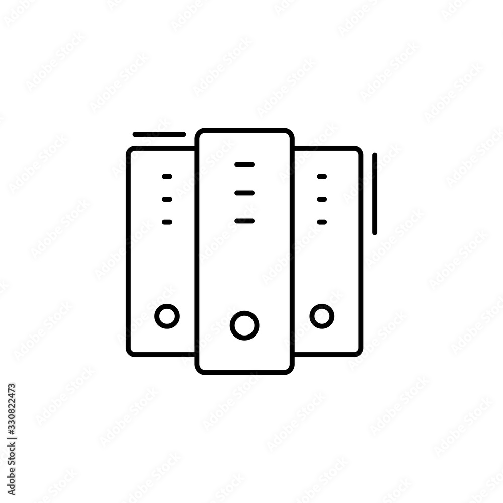 Computer, networking icon. Simple line, outline vector elements of storage and cloud icons for ui and ux, website or mobile application