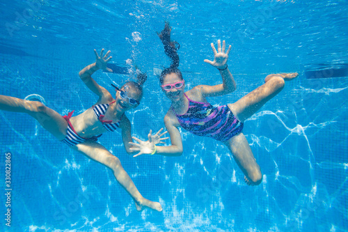 girls in swimming pool
