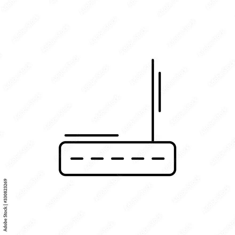 Router, networking icon. Simple line, outline vector elements of storage and cloud icons for ui and ux, website or mobile application Router, networking icon. Simple line, outline vector elements of storage and cloud icons for ui and ux, website or mobile application