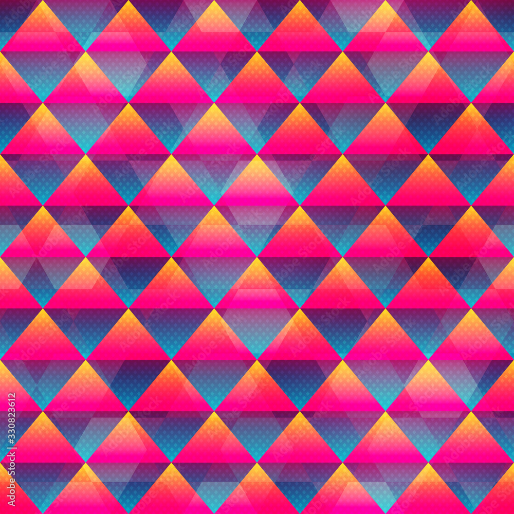 Red triangle seamless pattern Red triangle seamless pattern
