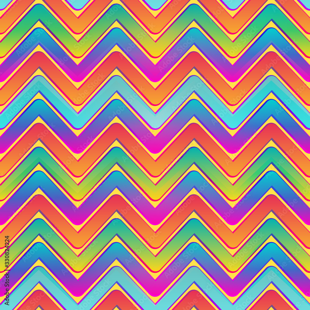 Rainbow waves seamless pattern Rainbow waves seamless pattern