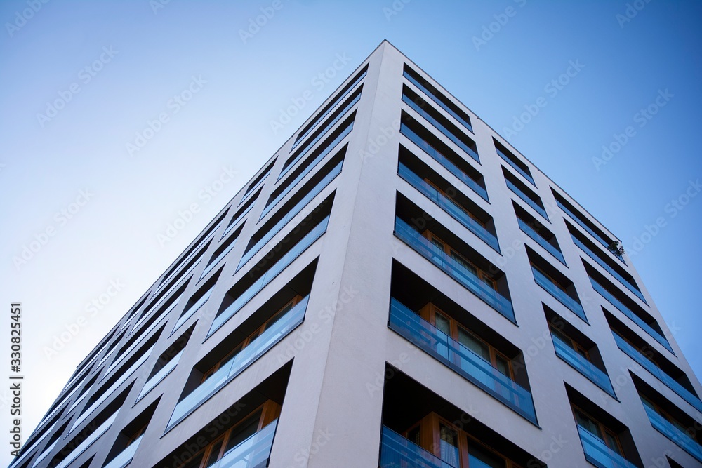 Modern and new apartment building. Multistoried modern, new and stylish living block of flats. Modern and new apartment building. Multistoried modern, new and stylish living block of flats.