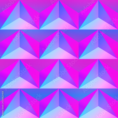 Pink triangle seamless pattern