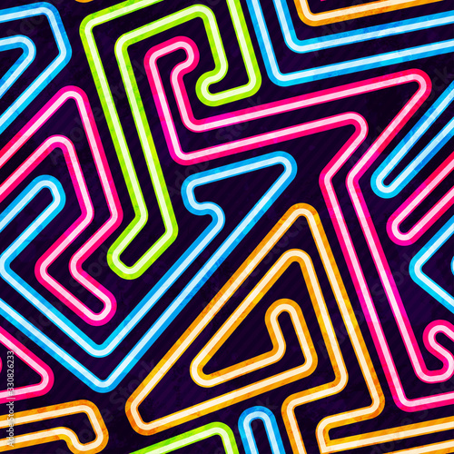 neon seamless pattern