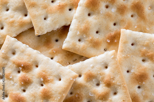 group of beige crackers