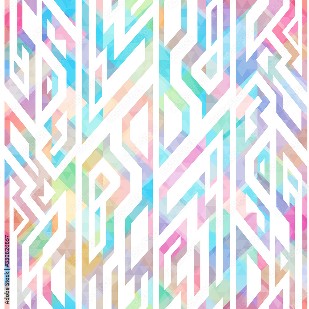 Multicolor geometric seamless pattern Multicolor geometric seamless pattern