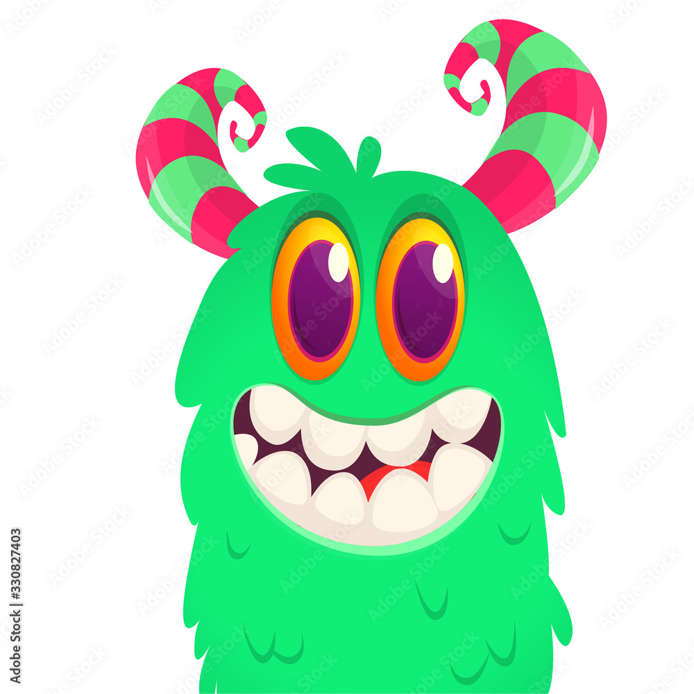 Fototapeta premium Funny cartoon monster. Vector Halloween illustration.