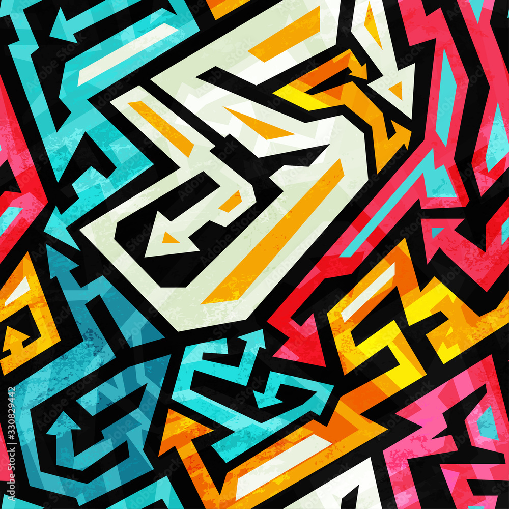 graffiti seamless pattern graffiti seamless pattern