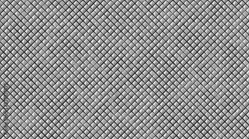Knurl background.Gray metal texture with rhombus.Knurling touch texture.