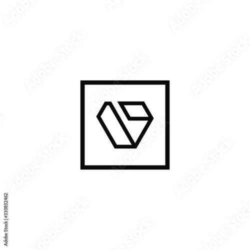 V letter logo design vector icon template