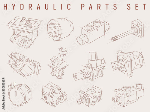 hydraulic parts set