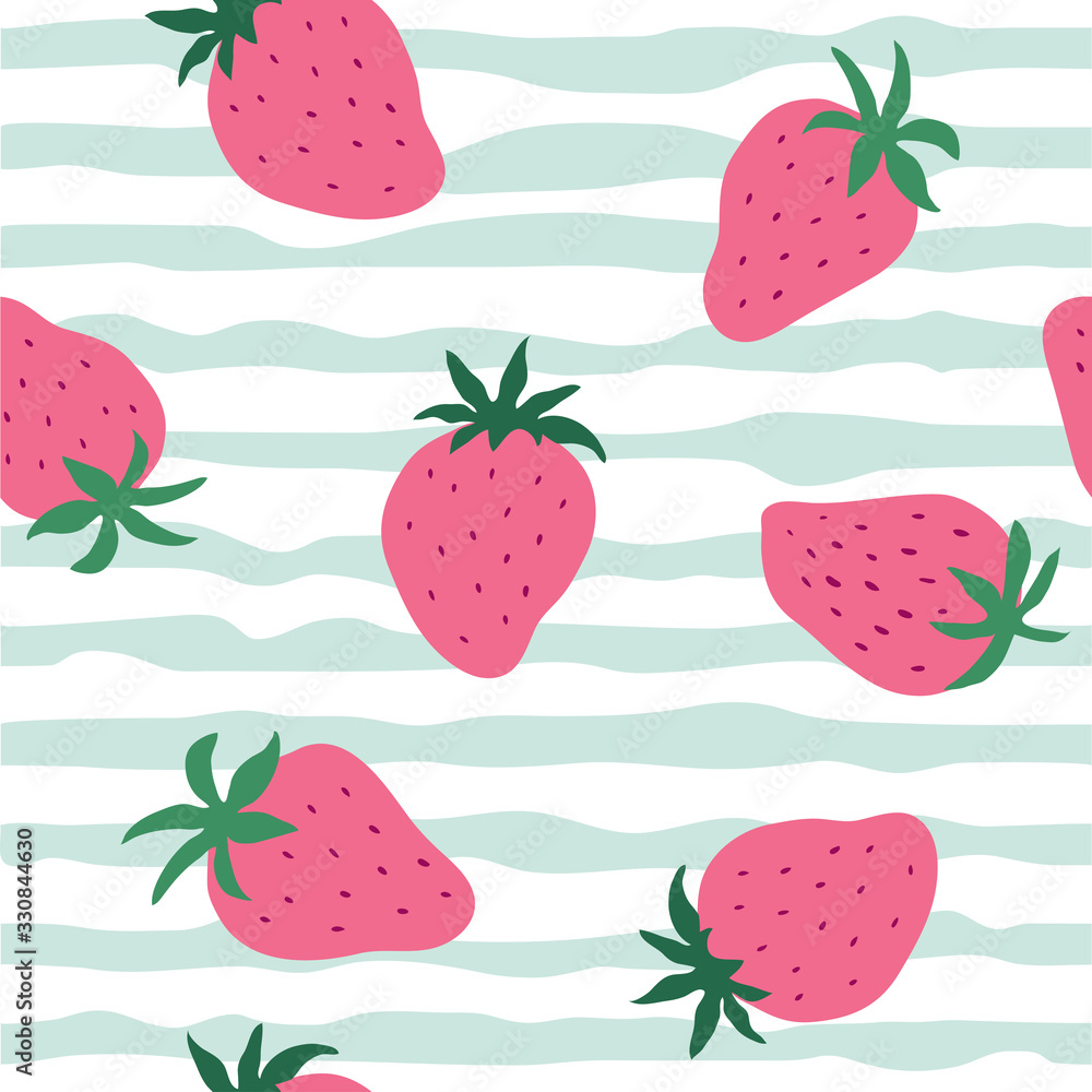 Seamless pattern with strawberry. Vector Seamless pattern with strawberry. Vector