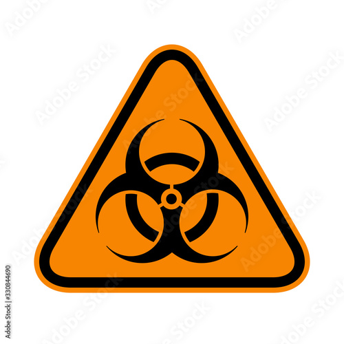 Biohazard Sign. Danger Sign. The pandemic disease spread symbol.