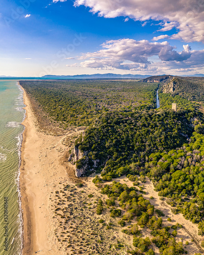 Fotografie Foto aerea del parco della Maremma (Toscana)